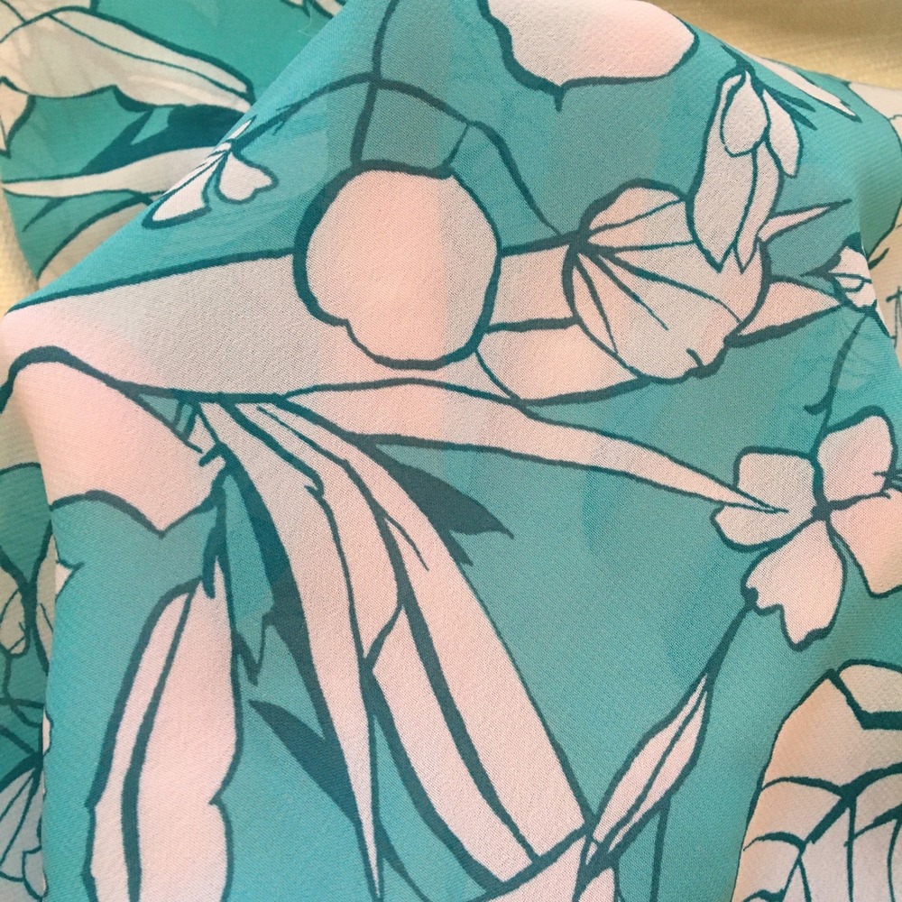 Lane Bryant Floral Print Turquoise Sleeveless Tank Top Blouse Plus Size 28 - Picture 7 of 7